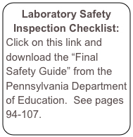 Lab Safety Inspection Checklist
